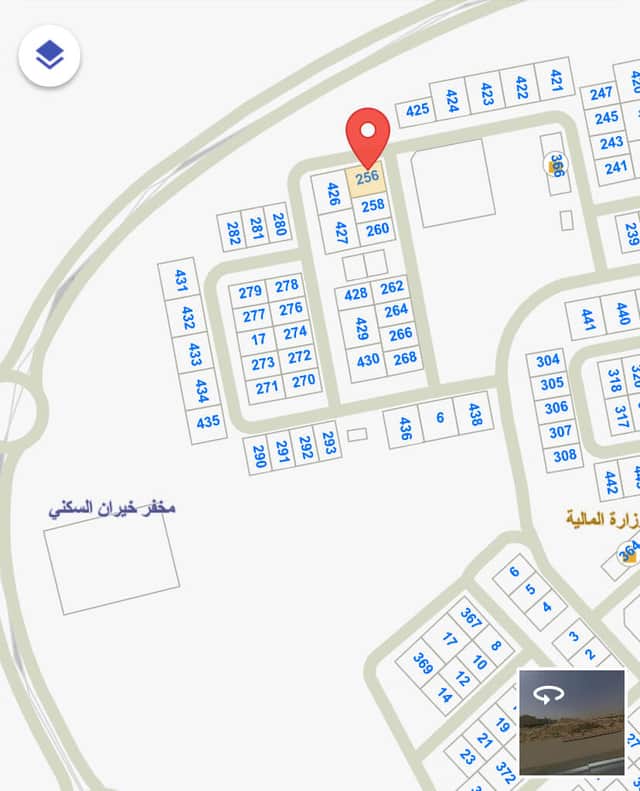أرض موقع مميز بالخيران السكني للبيع