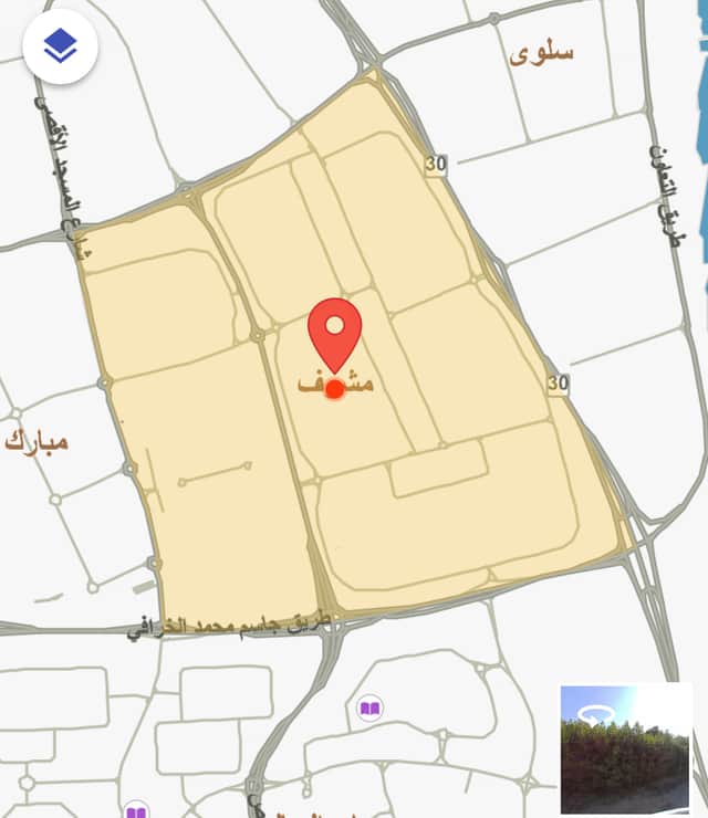 للبيع أرض شارع واحد في مشرف