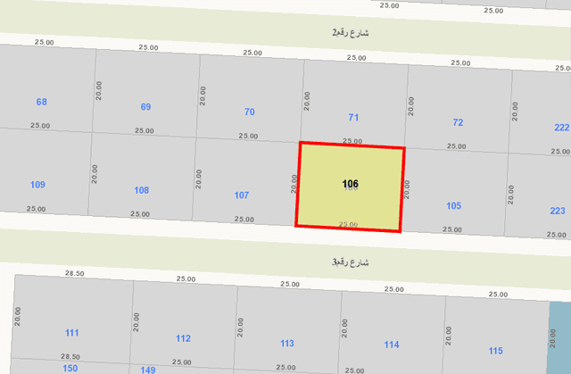 للبيع أرض فى الاندلس قطعة 4