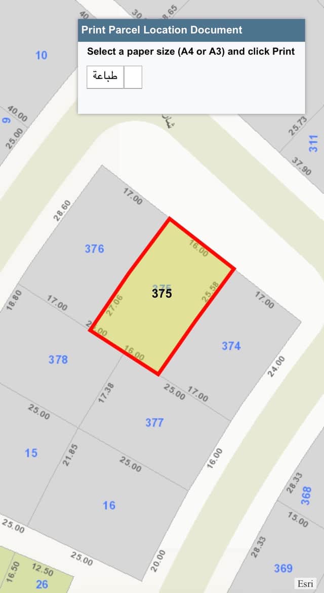 أرض للبيع فى الصديق قطعة 4