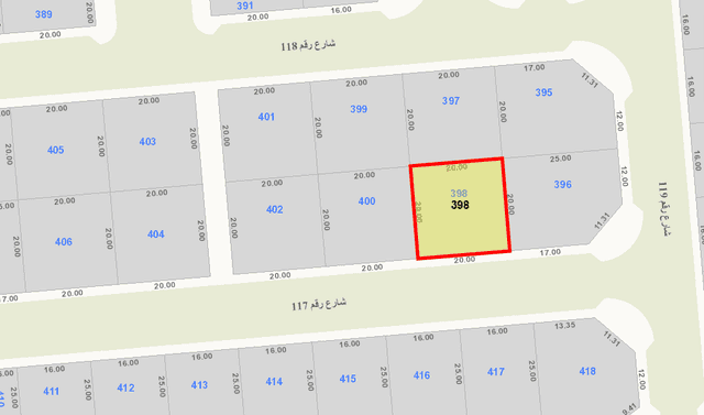 أرض للبيع بالسلام قطعة 1