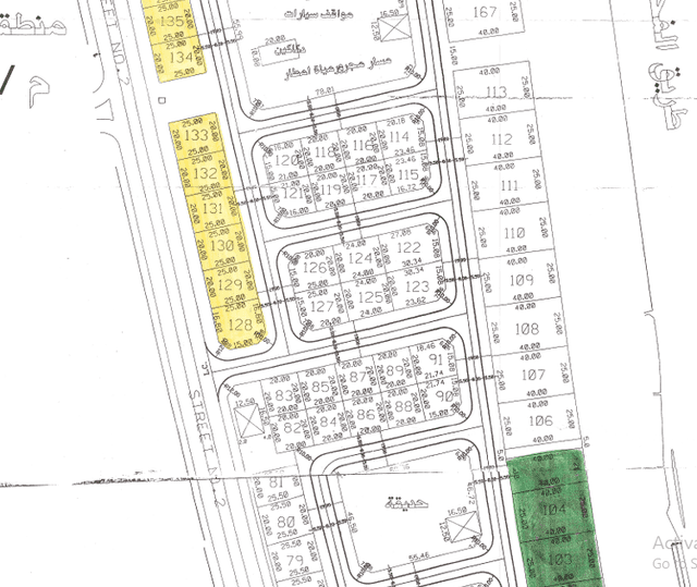 للبيع أرض فى شرق الرقه واجهه عريضة