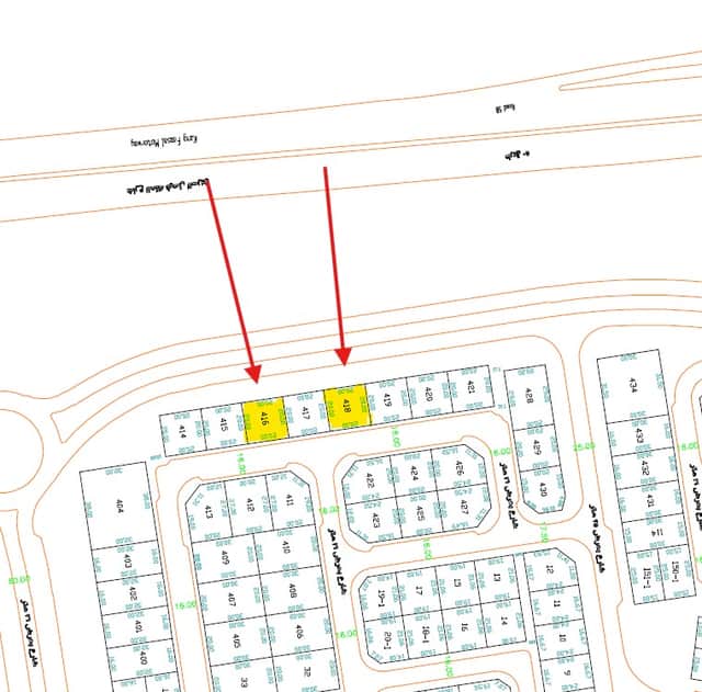 أرض للبيع فى الزهراء بطن وظهر