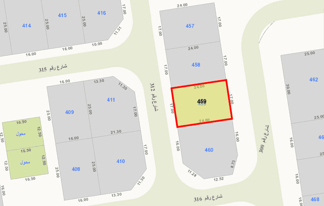 أرض للبيع فى منطقة الزهراء قطعة 3