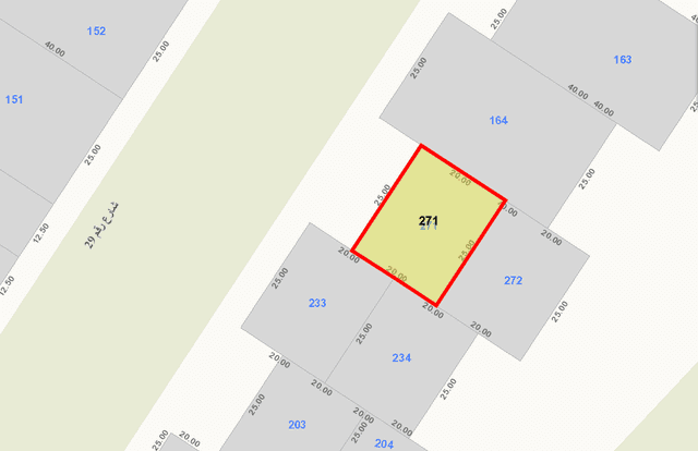 أرض للبيع فى الدعيه قطعة 2