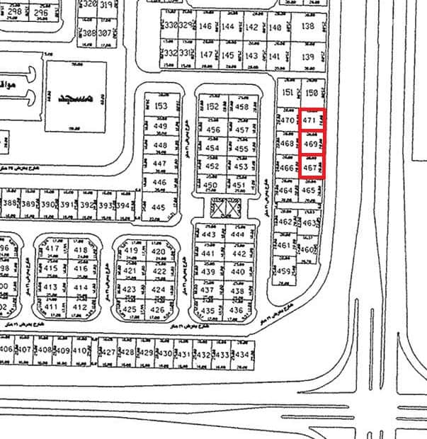 للبيع أرض فى منطقة الزهراء واجهة عريضة