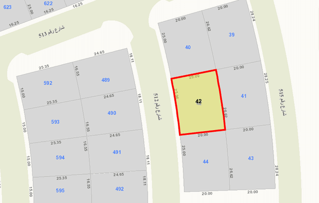 للبيع أرض فضاء فى منطقة السلام قطعة 5