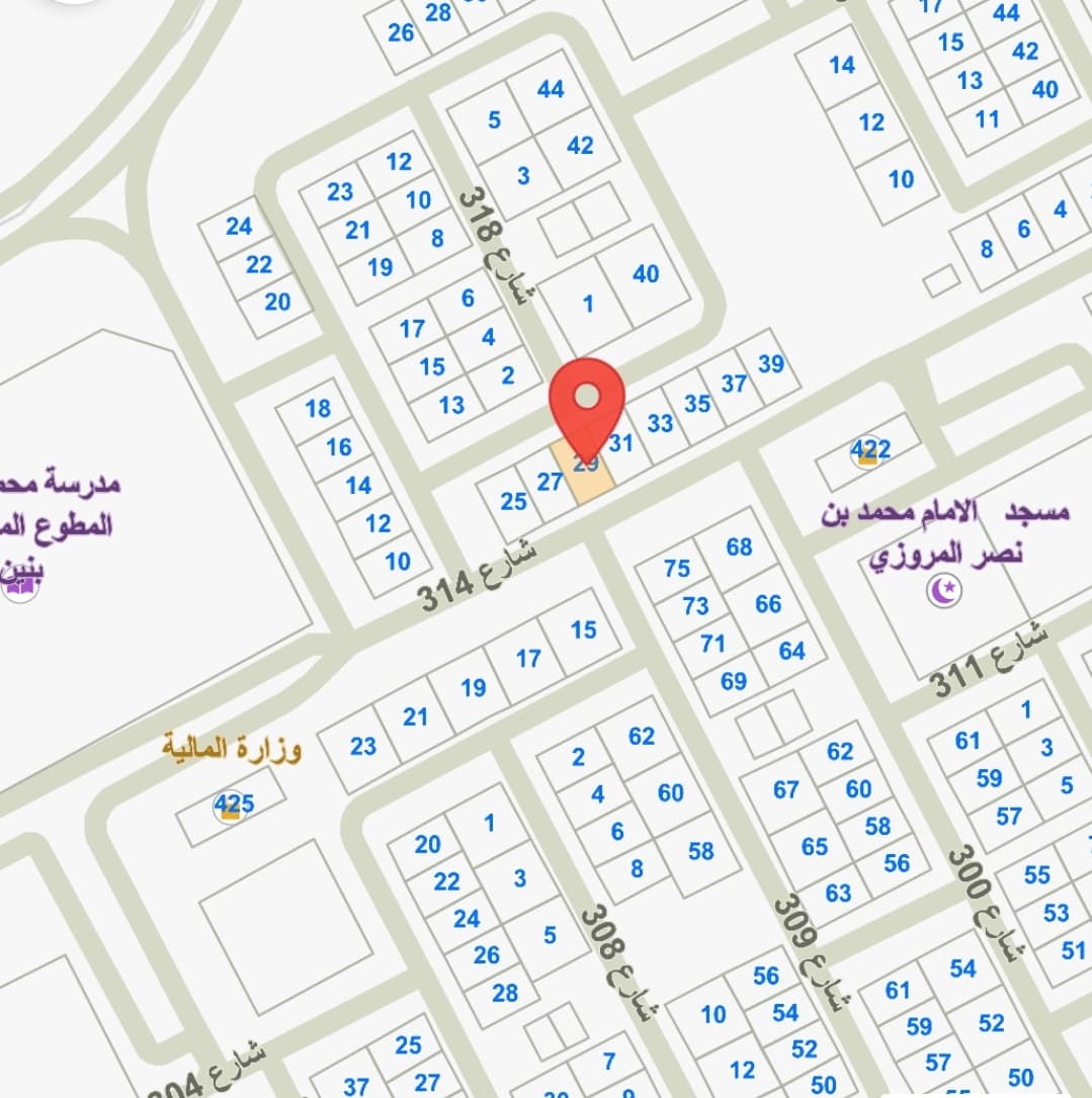 أرض للبيع فى الخيران السكنى