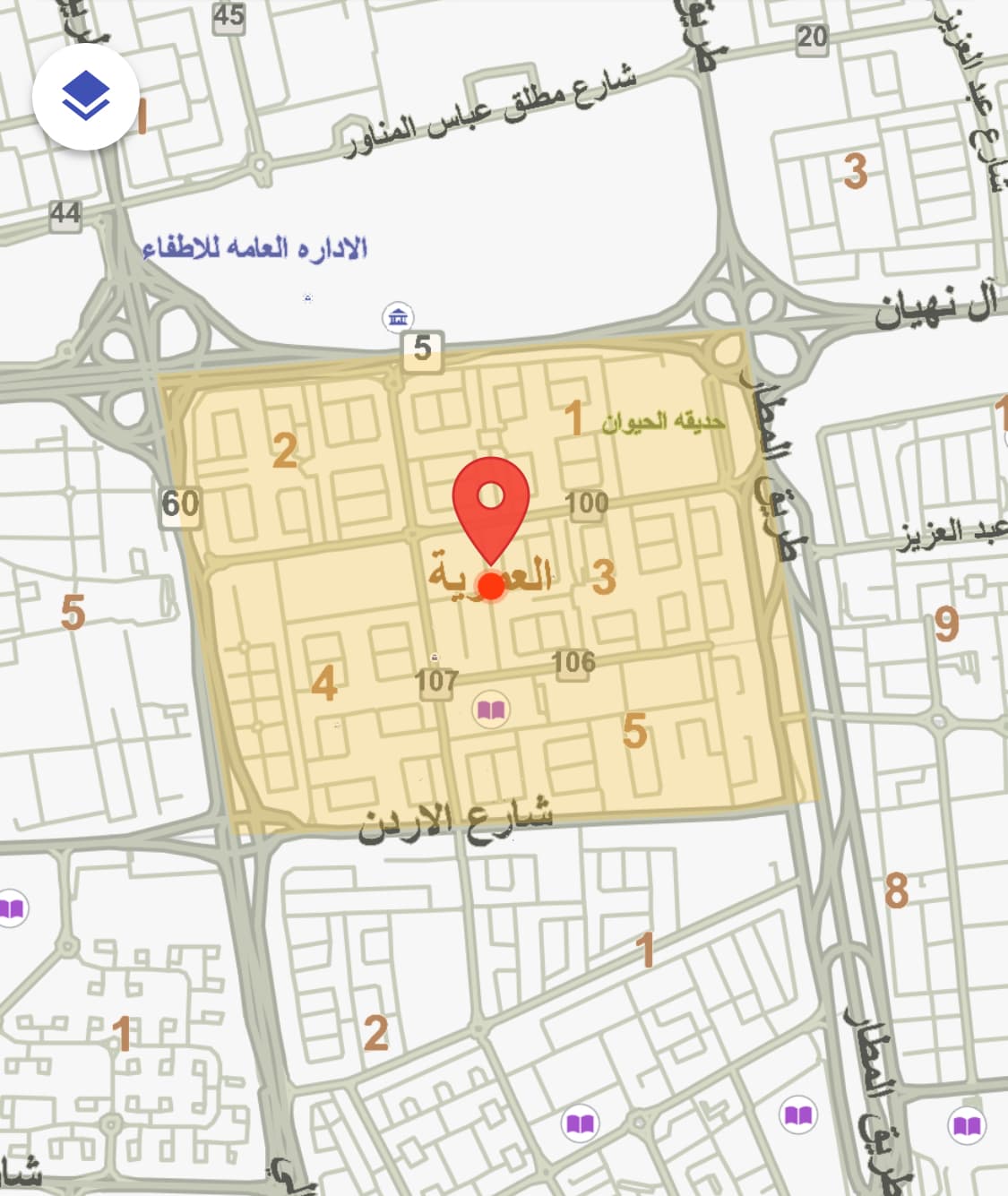 للبيع هدام بالعمرية على ثلاث واجهات