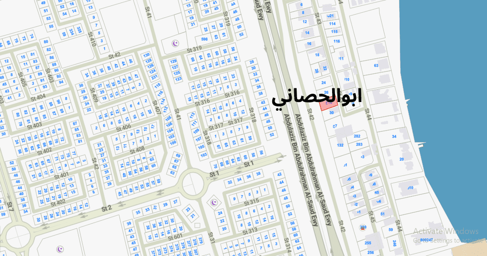 أرض للبيع فى منطقة ابوالحصانى