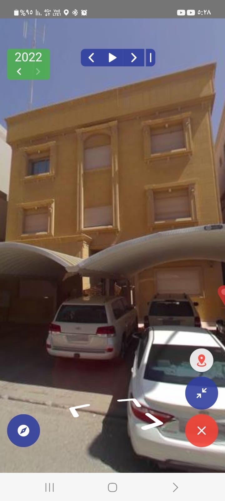 قسيمة ثلاث أدوار للبيع فى فهد الاحمد