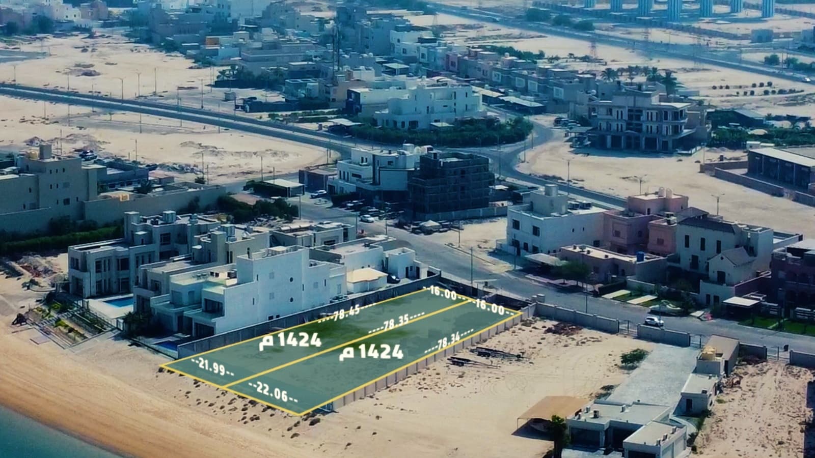للبيع أرضين فى صباح الأحمد البحرية المرحلة الثانية