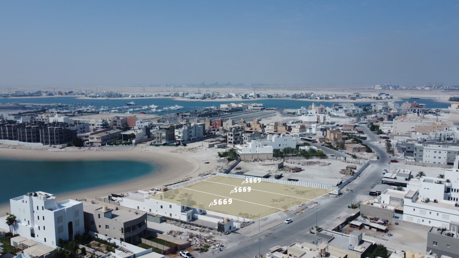 للبيع ثلاث أراضي فى مدينة صباح الاحمد البحرية