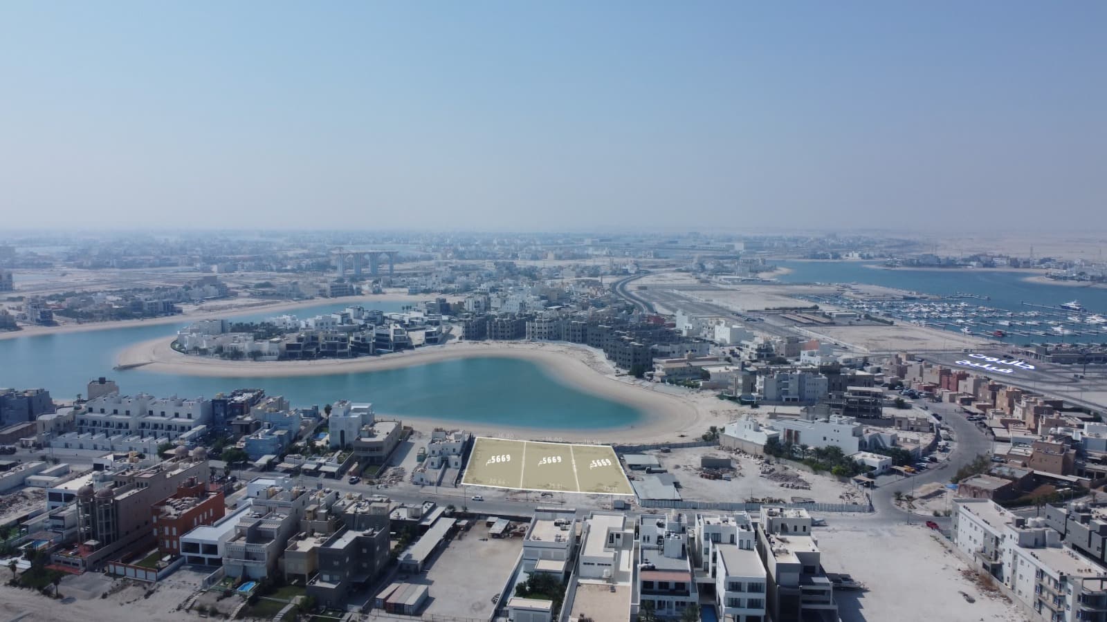 للبيع ثلاث أراضي فى مدينة صباح الاحمد البحرية