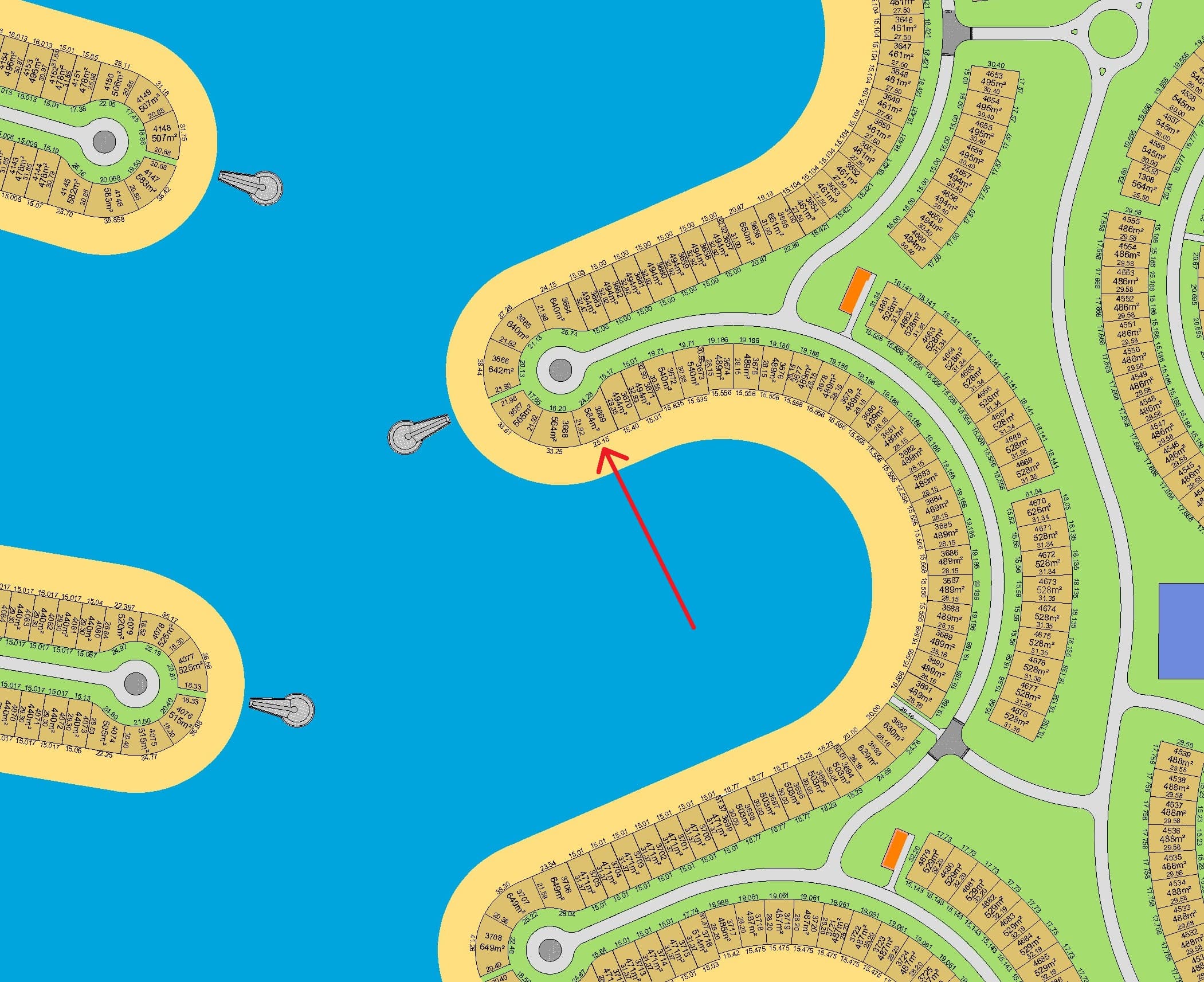 أرض للبيع فى المرحلة الخامسة فى البحرية