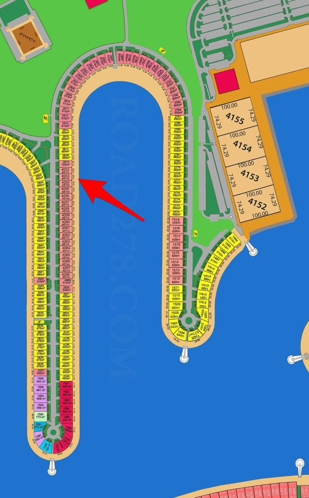 للبيع أرض فى مدينة صباح الاحمد البحرية صف ثاني