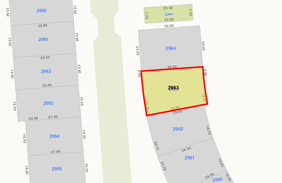 أرض للبيع بالمرحلة الخامسة فى صباح الاحمد البحريه