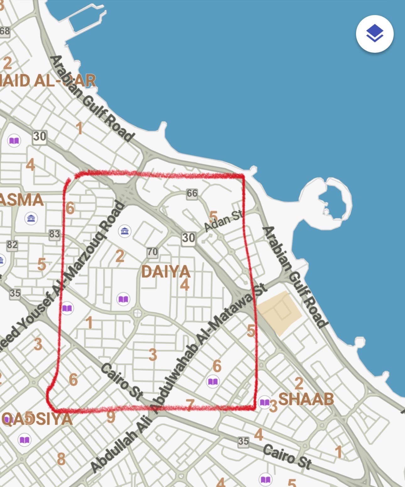 بيت قديم للبيع فى منطقة الدعيه