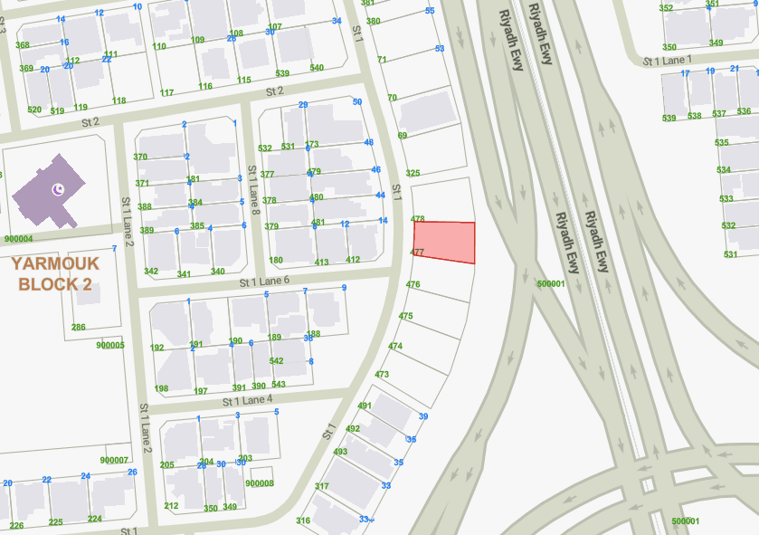 أرض فضاء للبيع فى اليرموك