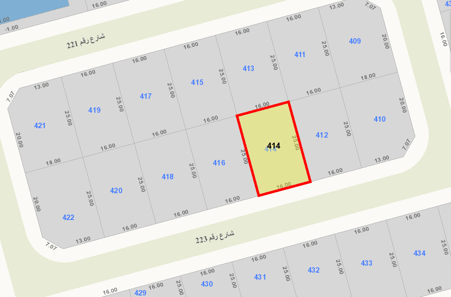 للبيع أرض فى ابوفطيره شارع واحد