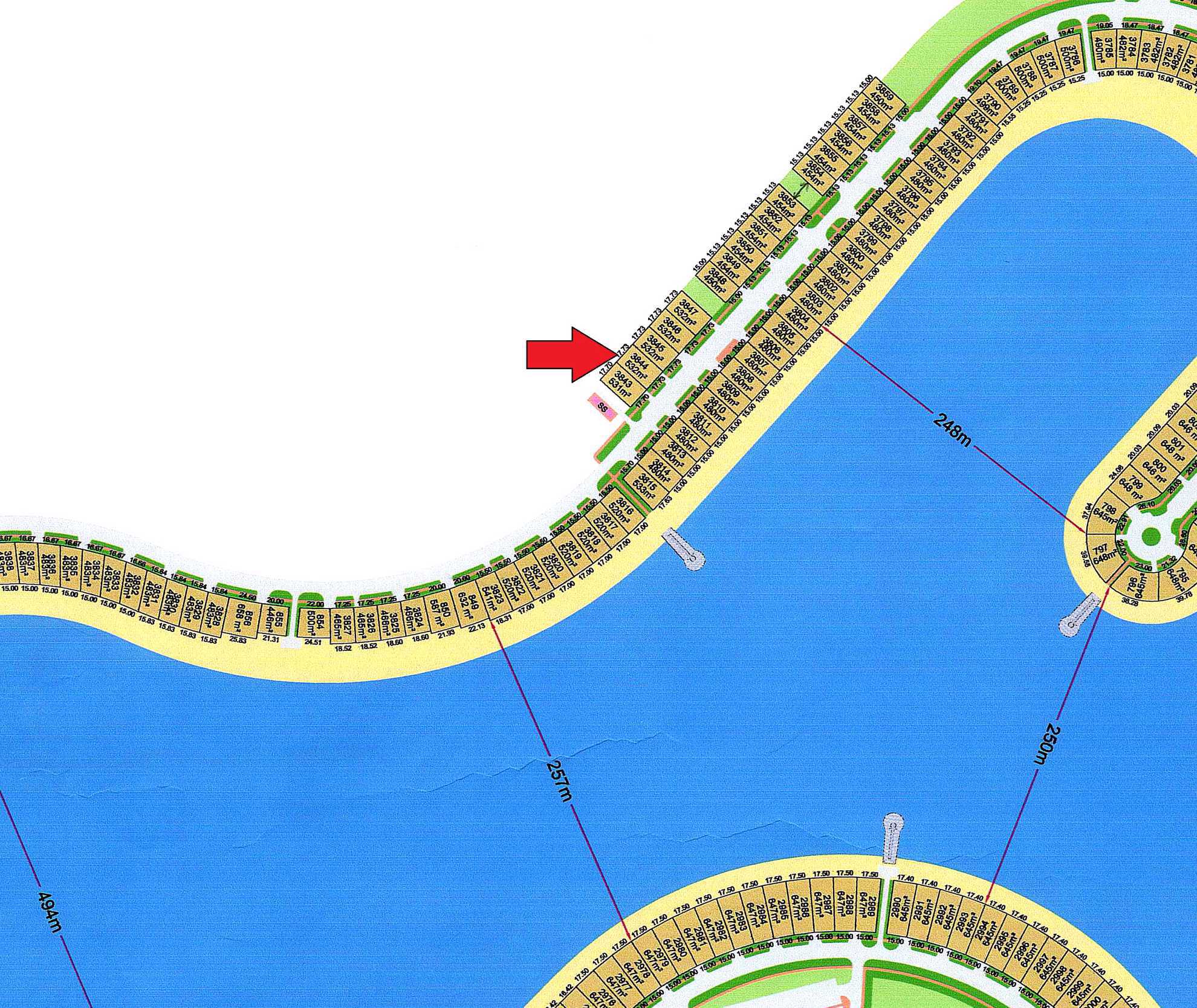 للبيع أرض فى مدينة صباح الاحمد البحرية المرحلة الثالثة