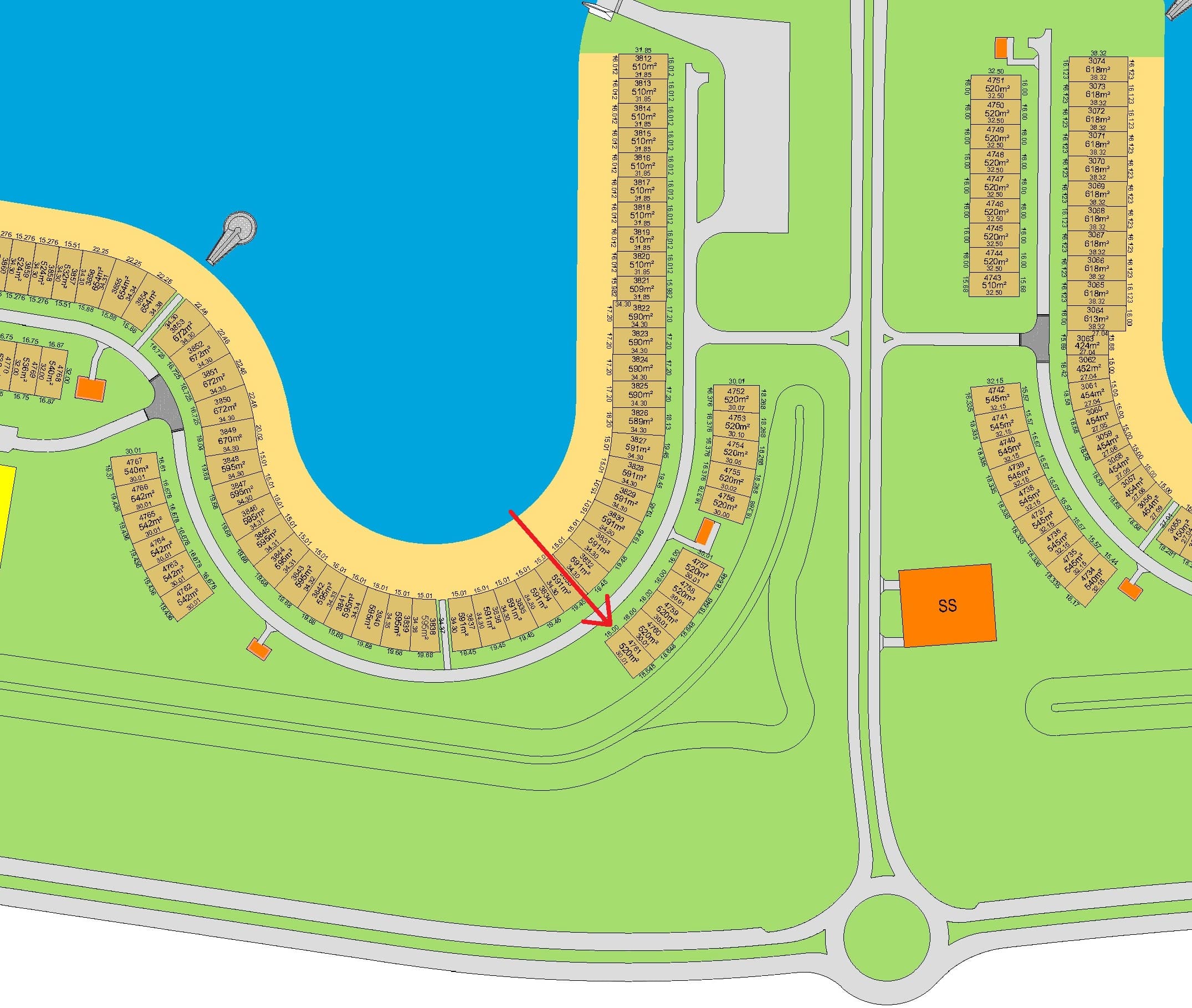 للبيع أرض صف ثاني فى البحريه بالمرحلة الخامسة