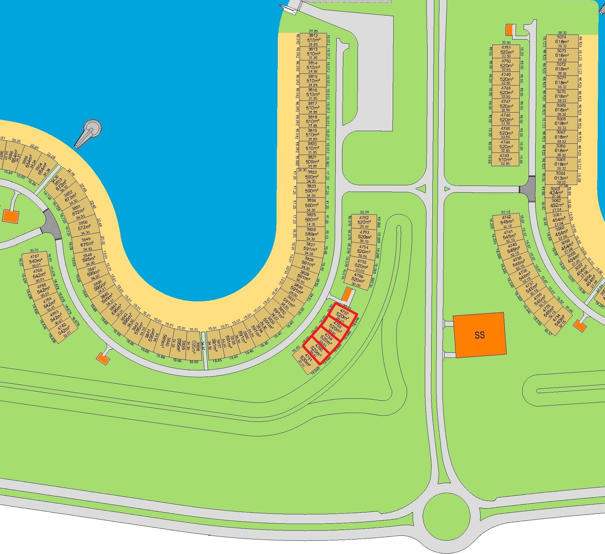 للبيع أراضي صف ثاني بالبحريه المرحلة الخامسة