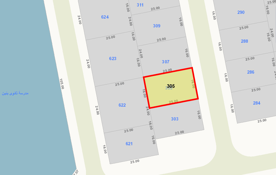 للبيع أرض فى منطقة الخيران السكنى قطعة 2