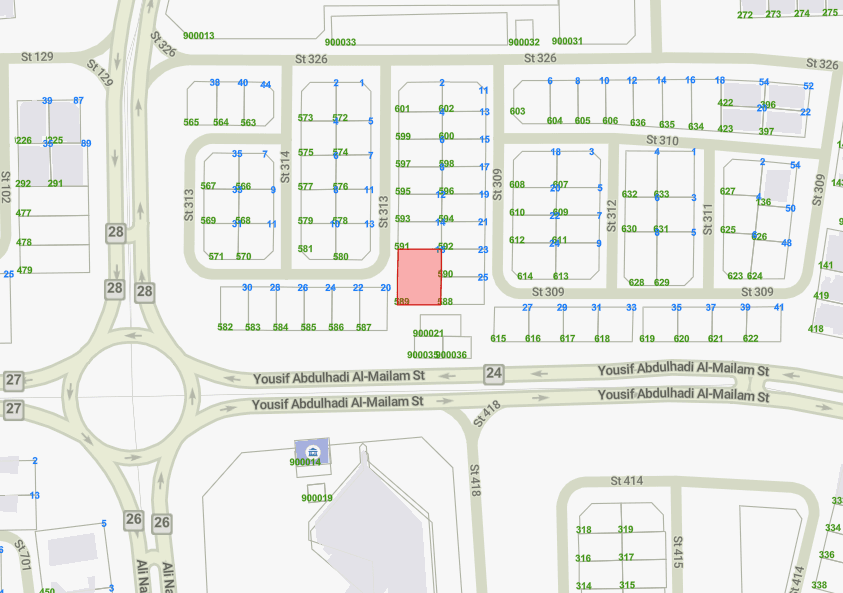 للبيع أرض فى منطقة السلام شارع وسكة