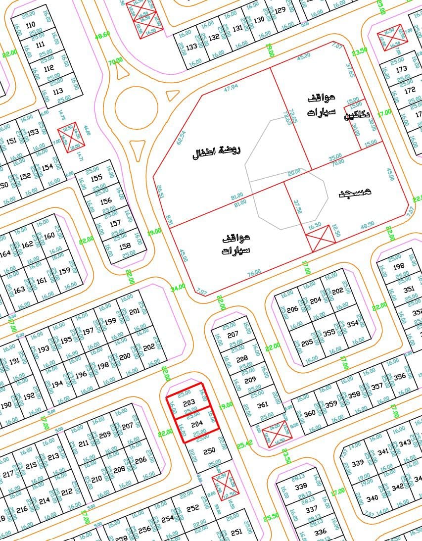 للبيع أرض فى منطقة ابوفطيره ثلاث شوارع
