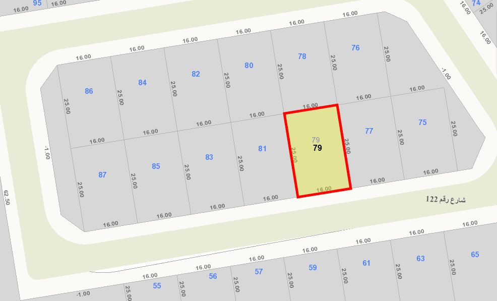 أرض للبيع فى ابوفطيره قطعة 1