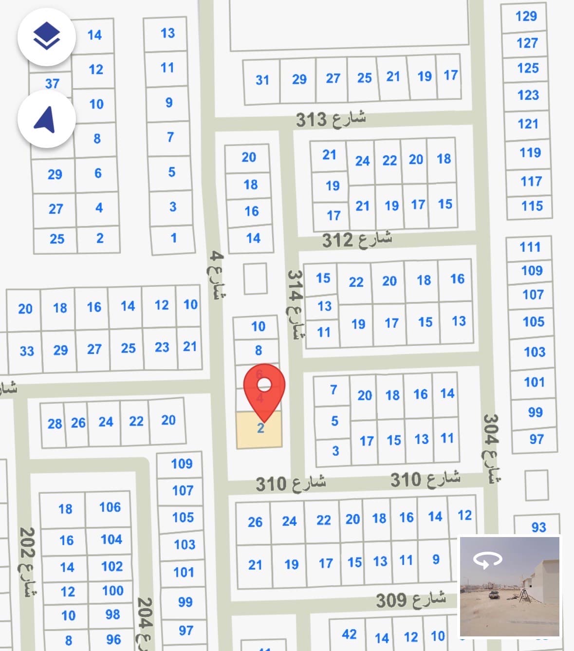 أرض للبيع فى المسايل رأس 3 شوارع