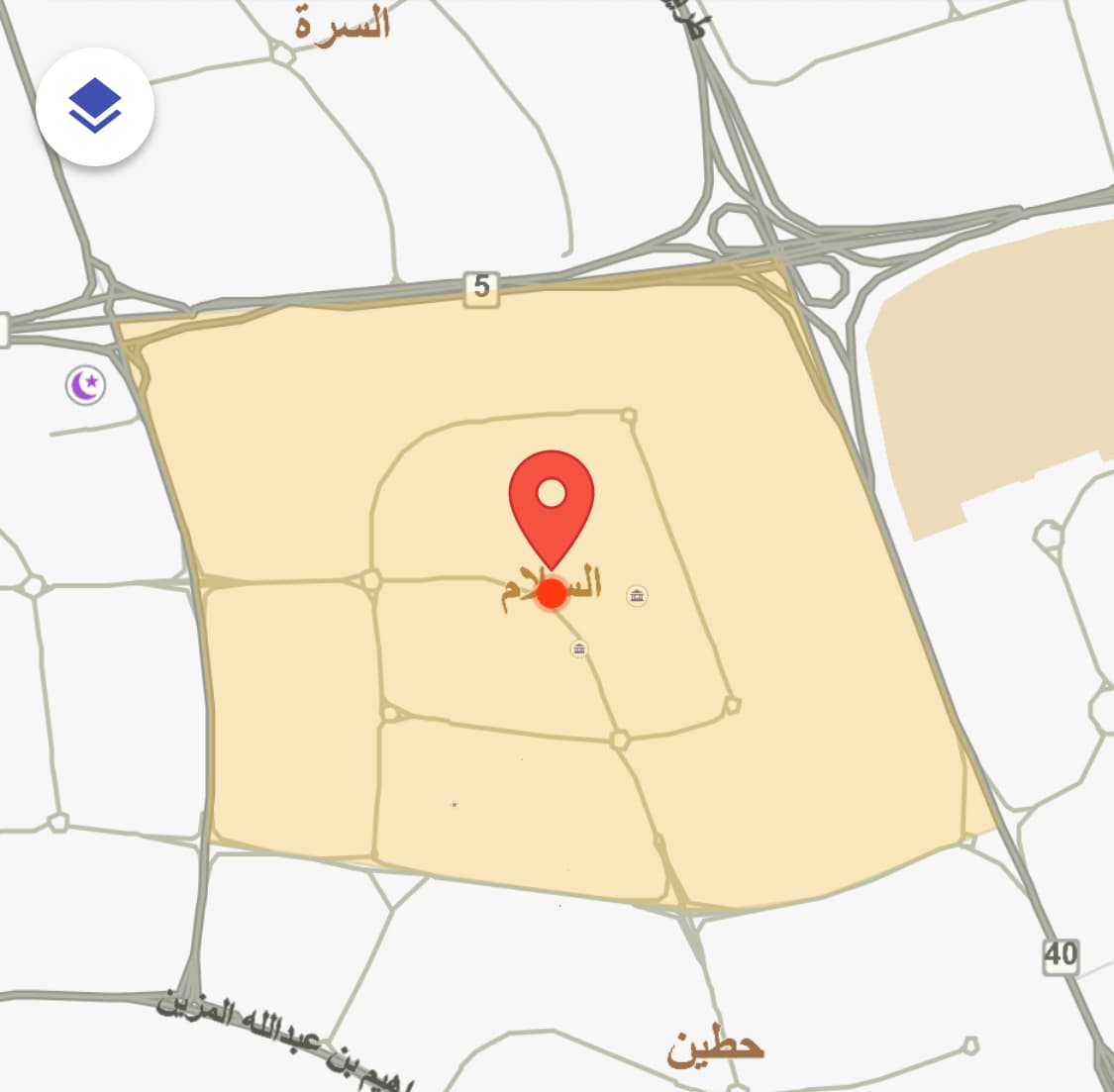 للبيع أرض في السلام واجهتين