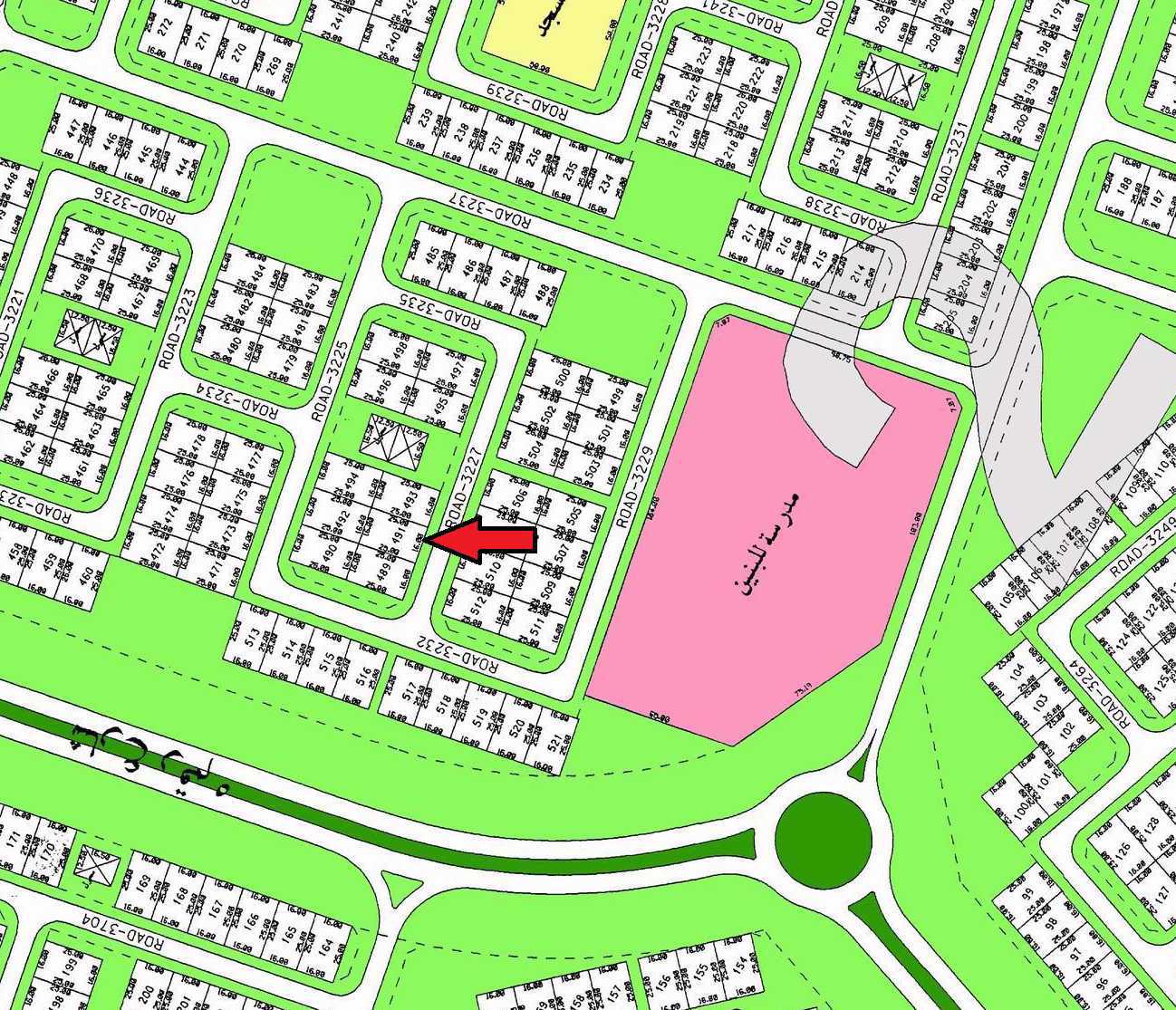 للبيع أرض بالخيران السكني شارع بين زاويتين