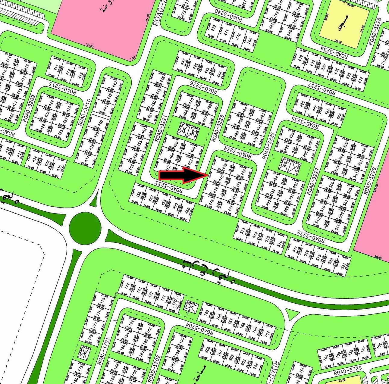 أرض للبيع فى الخيران السكنى