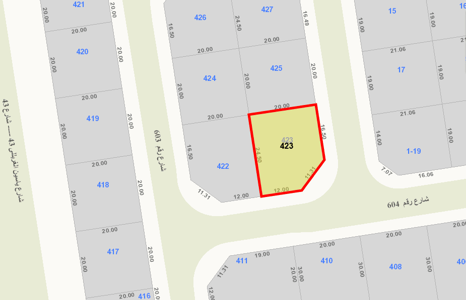 أرض للبيع فى الزهراء زاوية