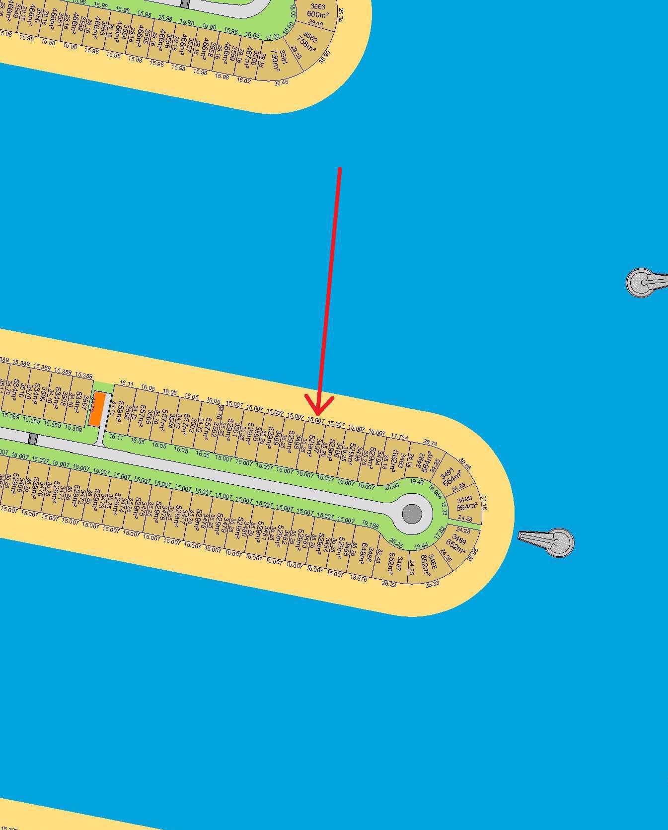 أرض للبيع فى صباح الاحمد البحرية الخامسة أول خور