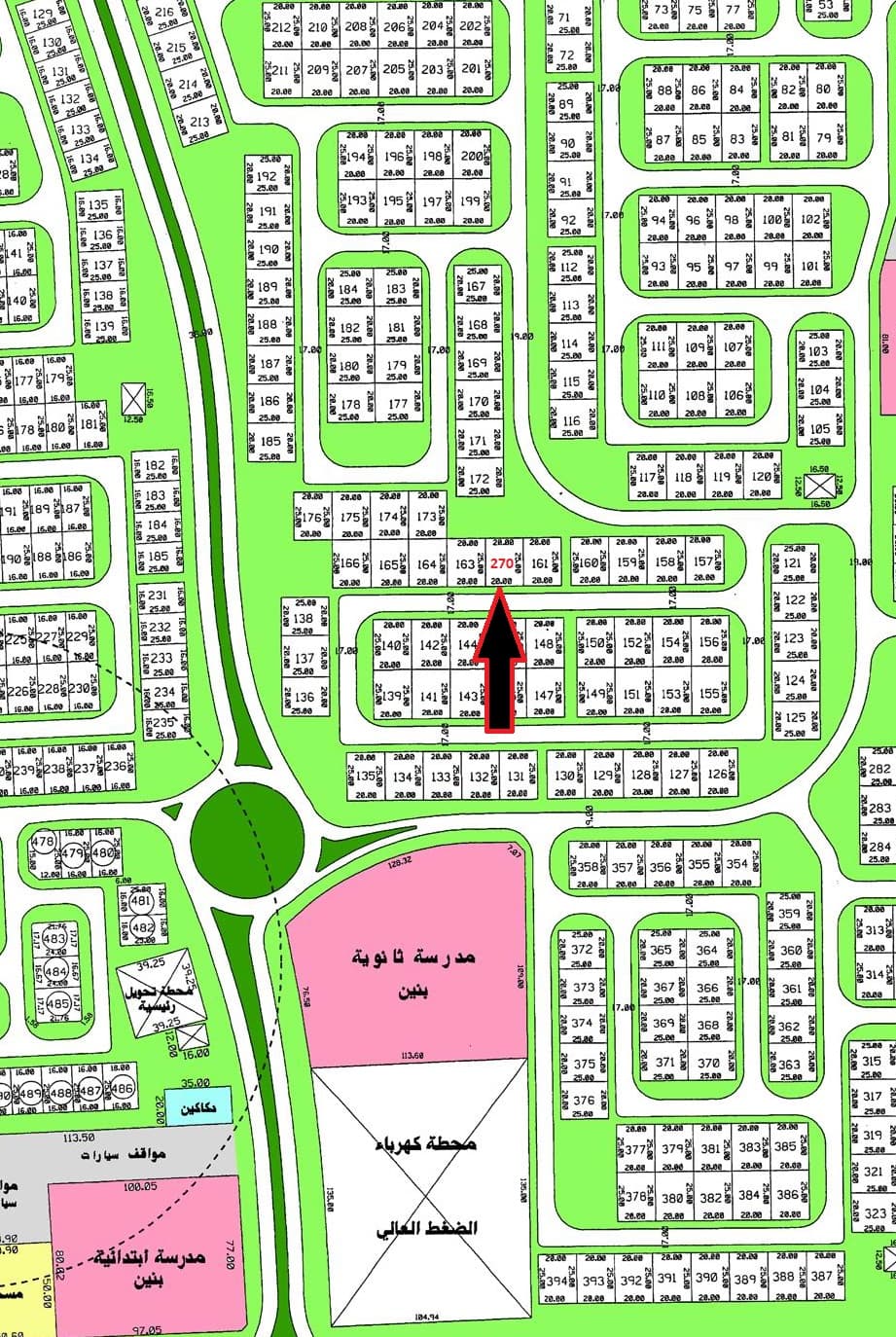 أرض للبيع فى الفنيطيس بطن وظهر