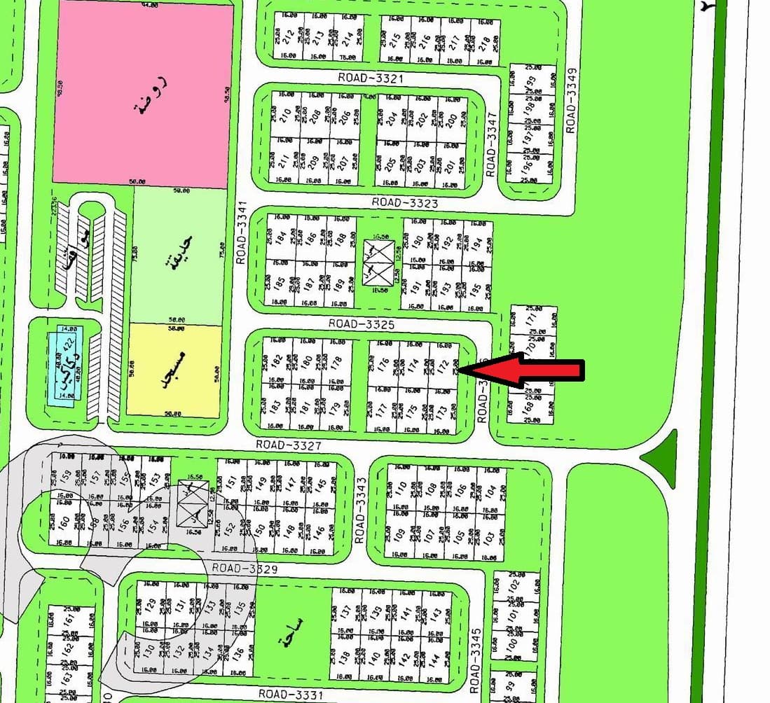 أرض للبيع فى الخيران السكنى