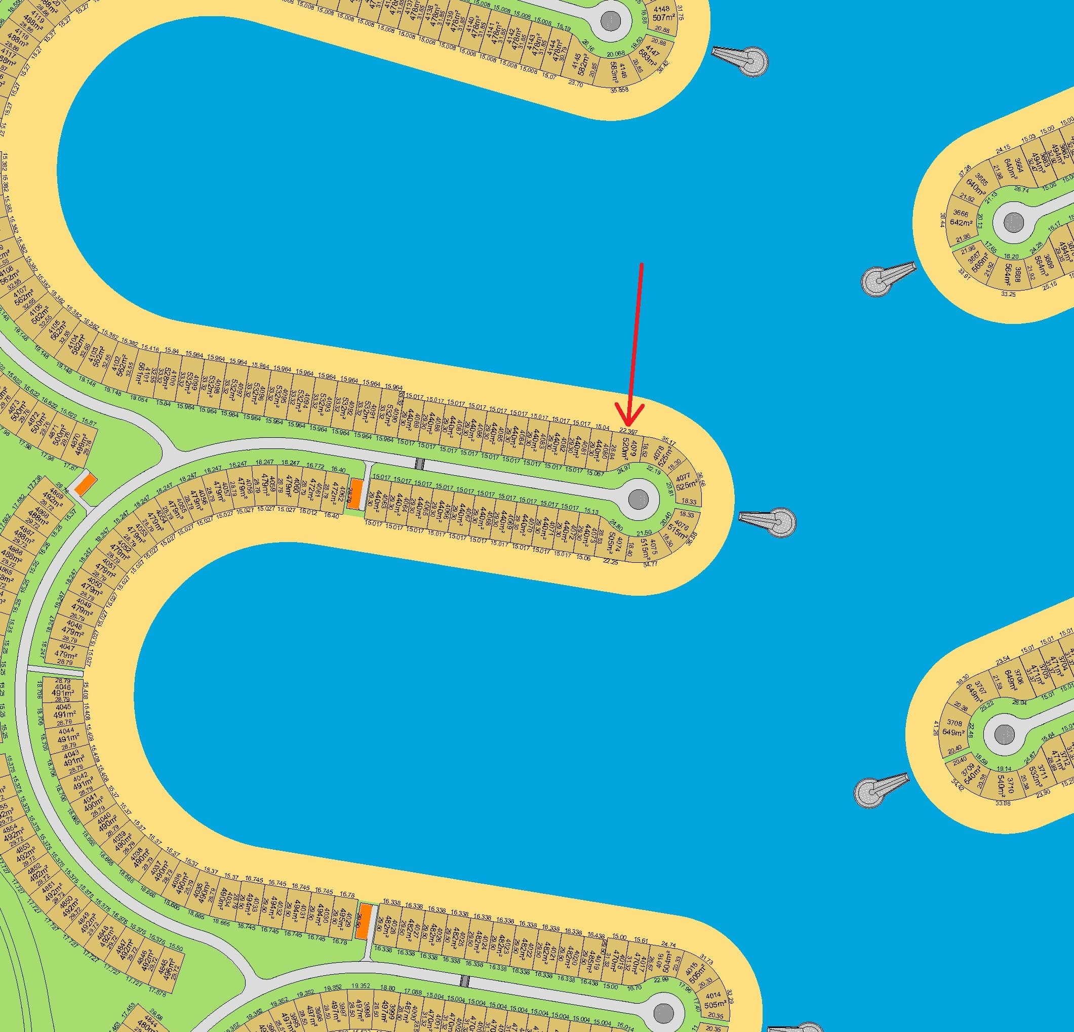 للبيع أرض فى صباح الاحمد البحرية أول خور بحري