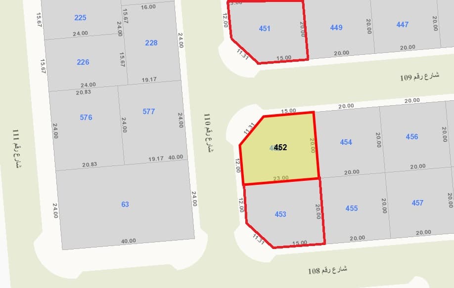 للبيع أراضي فى منطقة السلام قطعة 1