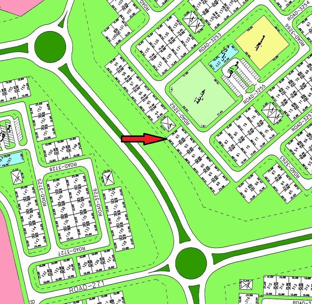 أرض للبيع فى الخيران السكنية بطن وظهر