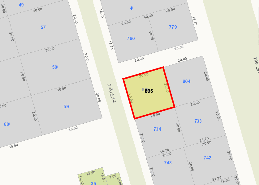 للبيع أرض فى الجابرية شارع وسكة