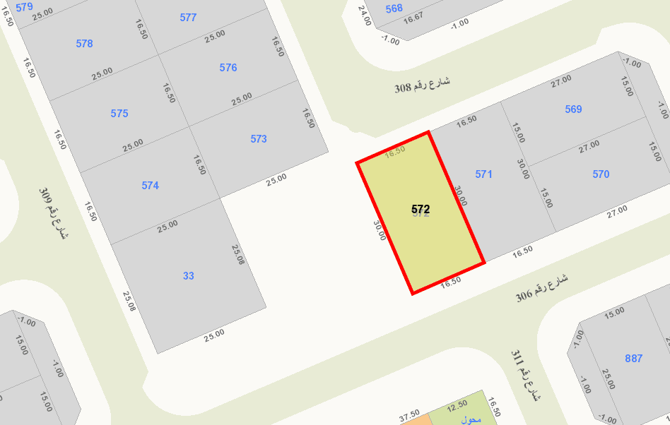 أرض للبيع فى العقيله قطعة 3