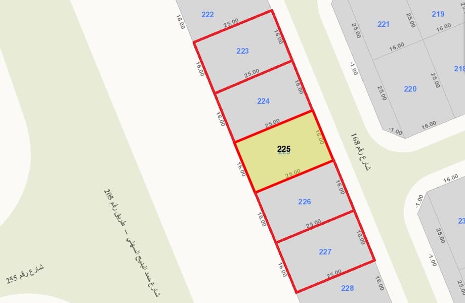 أرض للبيع فى ابوفطيره رواق المنطقة