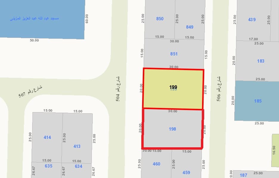 للبيع أرضين فى الزهراء قطعة 5