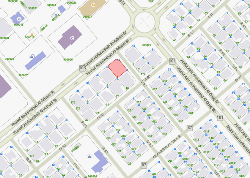 أرضين للبيع فى القادسيه شارع رئيسى