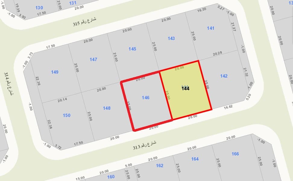 أرضين للبيع فى الفنيطيس موقع مميز