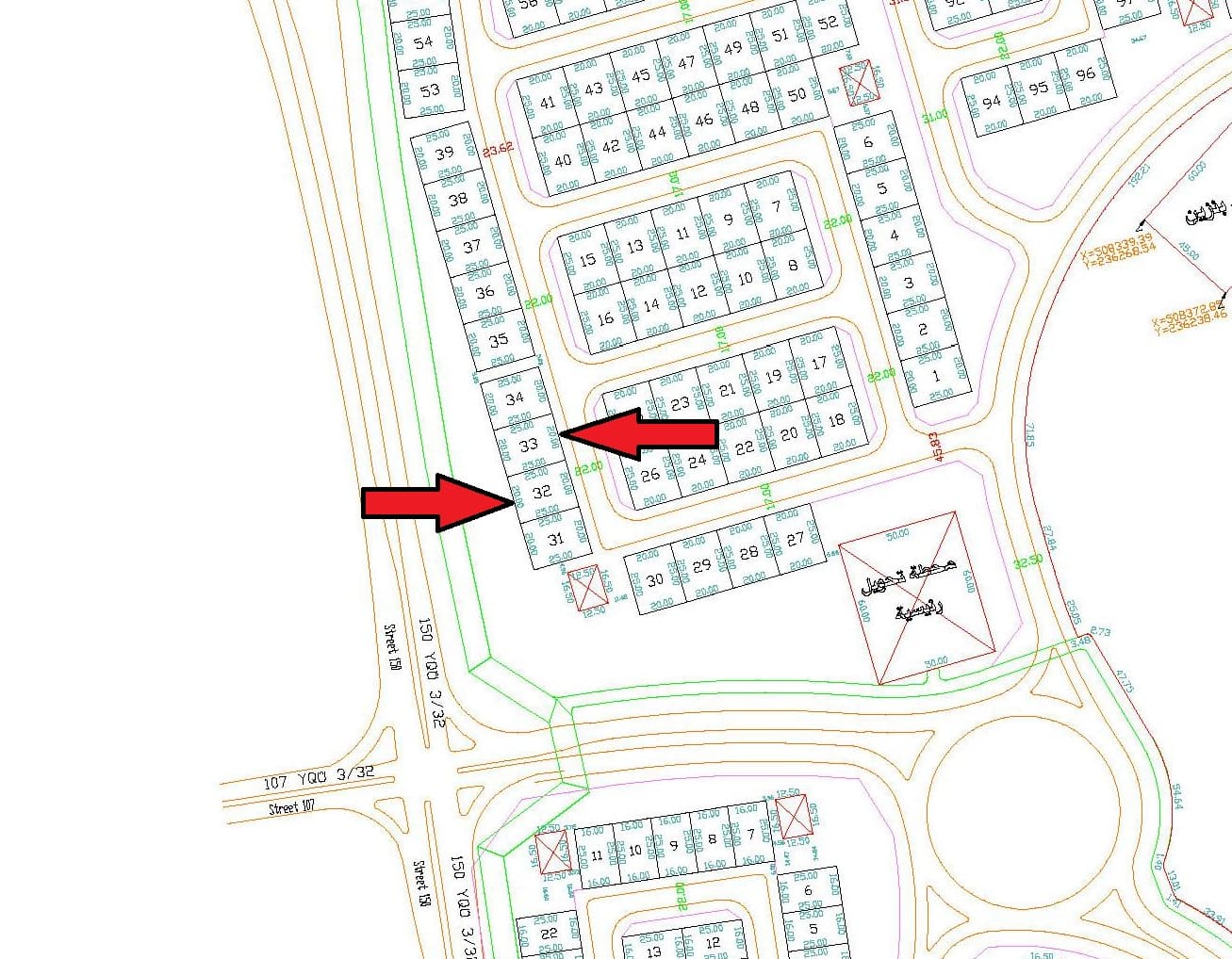 للبيع أرضين فى منطقة المسايل قطعة 1