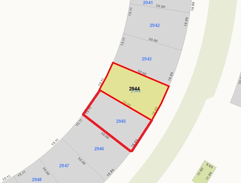 للبيع أرضين صف أول فى صباح الاحمد البحرية الخامسة